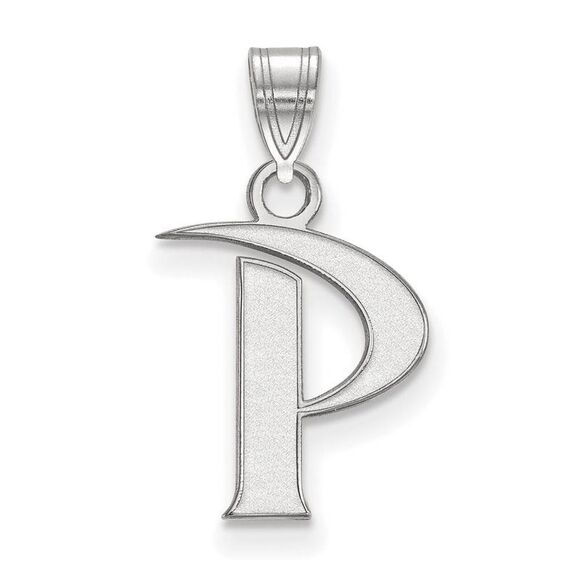 Sterling Silver Pepperdine U. Small Initial P Pendant - Picture 1 of 3